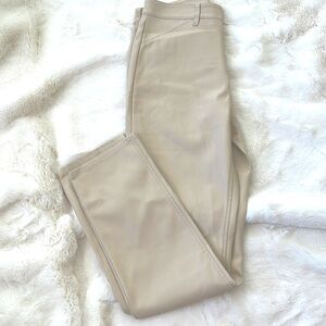 Free People beige faux leather size 6